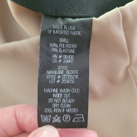 Theory Navalane Becker Stretch Ponte Skinny Pant Tan Size 12 Elastic Waist - Picture 7 of 12